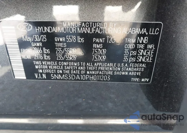 5NM53DA10PH011203: 42170185