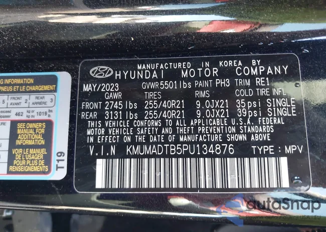 KMUMADTB5PU134876: 42170443