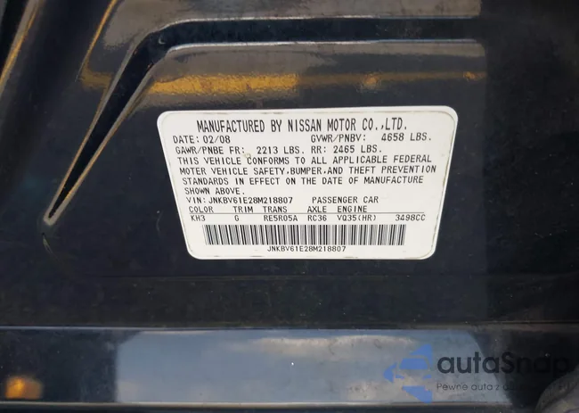 JNKBV61E28M218807: 42170472