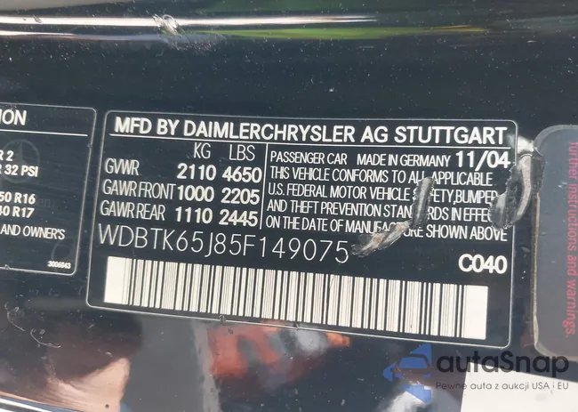 WDBTK65J85F149075: 42171486