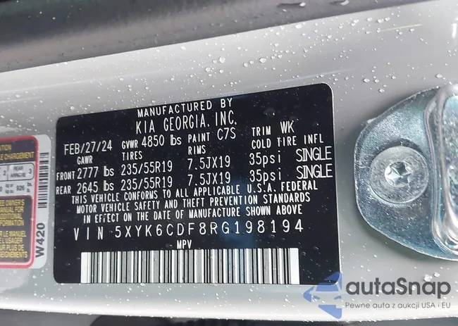 5XYK6CDF8RG198194: 42171546