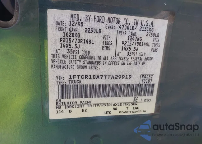 1FTCR10A7TTA29919: 42171562