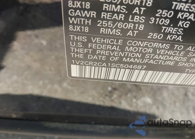 1V2CR2CA1SC504687: 42171699