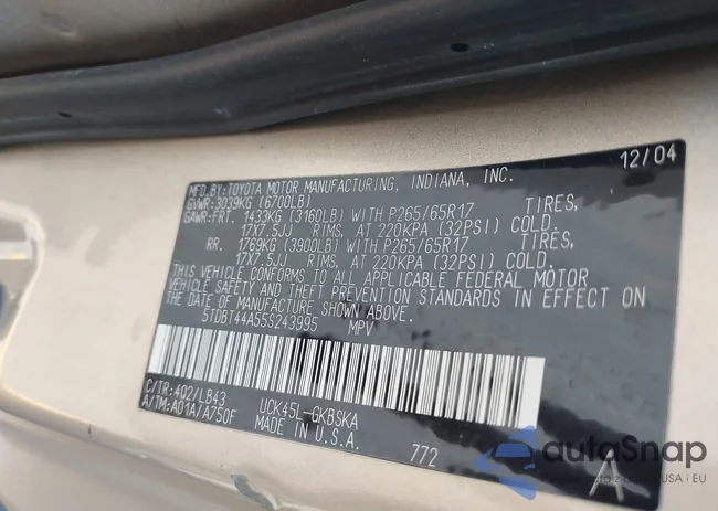 5TDBT44A55S243995: 42171846