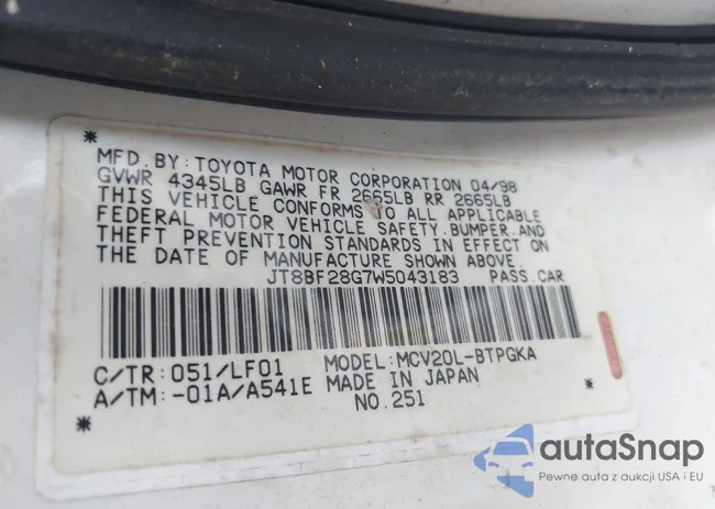 JT8BF28G7W5043183: 42171853