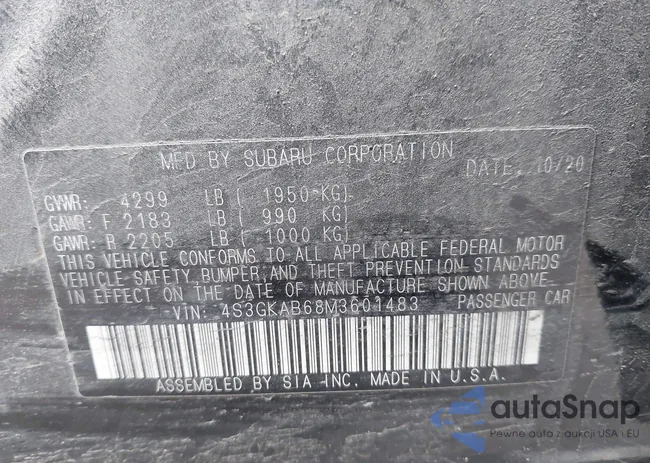 4S3GKAB68M3601483: 42171859