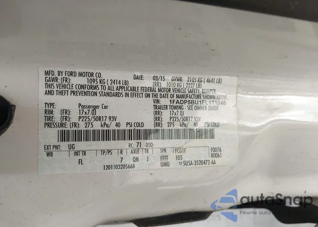 1FADP5BU1FL111048: 42171942