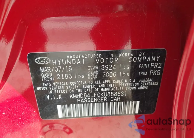 KMHD84LF0KU888631: 42171090