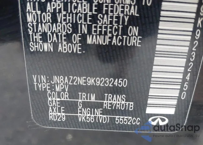 JN8AZ2NE9K9232450: 42171227