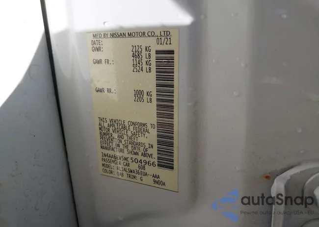 1N4AA6EV5MC504966: 42171255