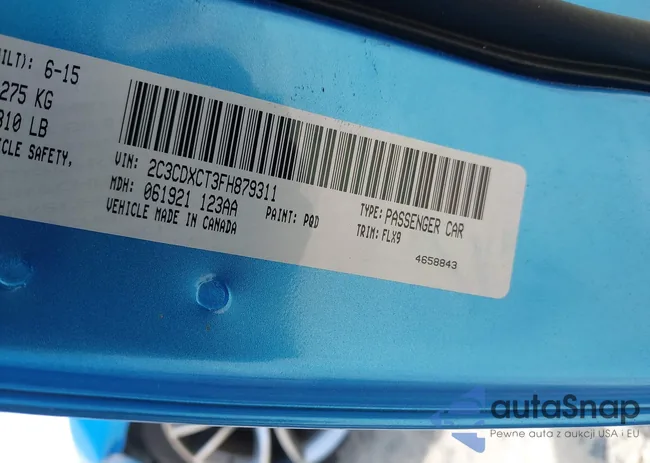 2C3CDXCT3FH879311: 42171268