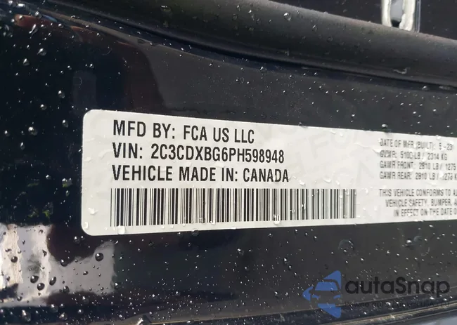 2C3CDXBG6PH598948: 42171370