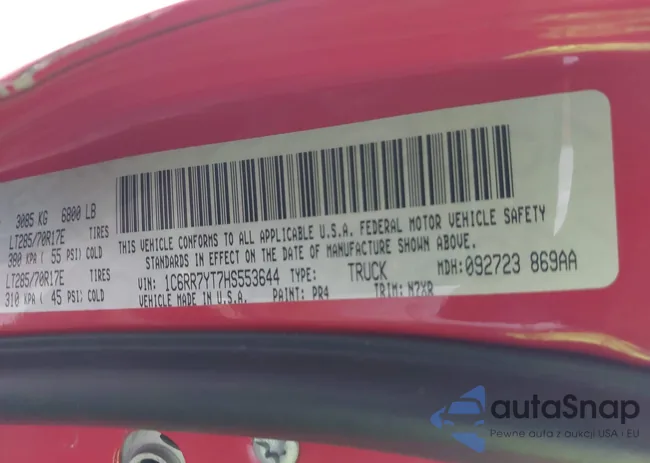 1C6RR7YT7HS553644: 42171417