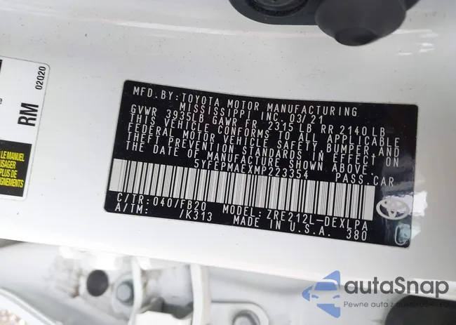 5YFEPMAEXMP223354: 42171451