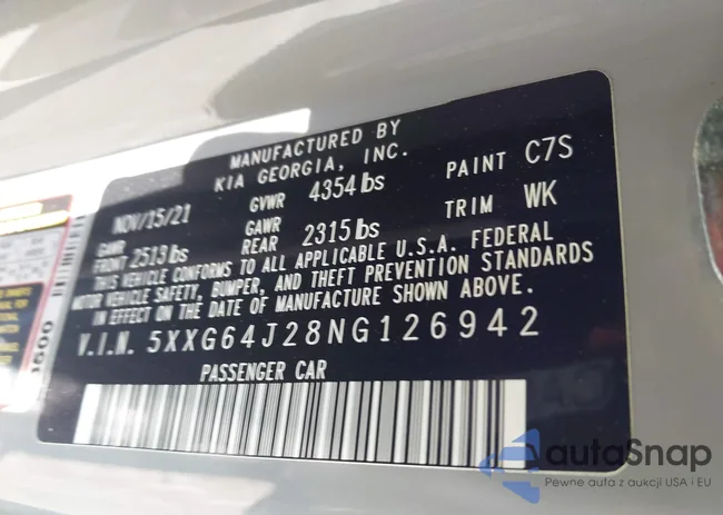 5XXG64J28NG126942: 42172682