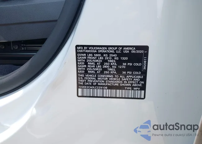 1V2EE2CA0LC229108: 42172882