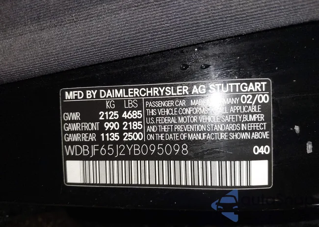 WDBJF65J2YB095098: 42172976