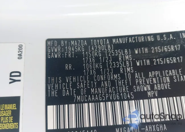 7MUCAAAG5PV061045: 42173012