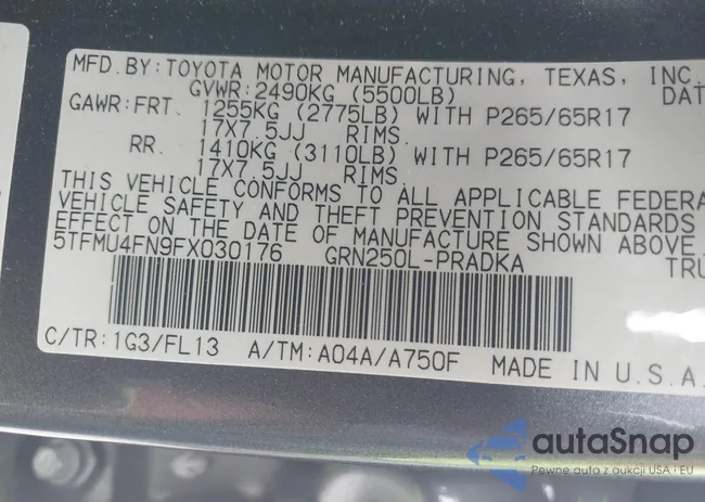 5TFMU4FN9FX030176: 42172166