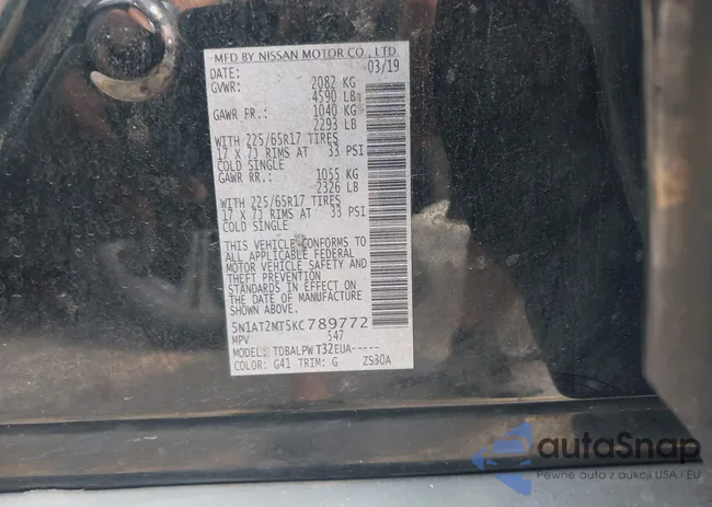 5N1AT2MT5KC789772: 42172201