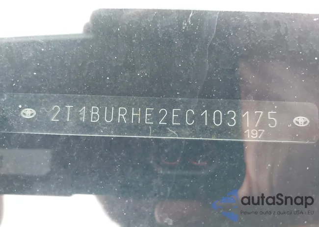 2T1BURHE2EC103175: 42172435