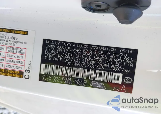 JTHHE5BCXG5013858: 42173740