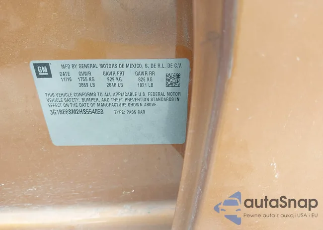 3G1BE6SM2HS554053: 42173759