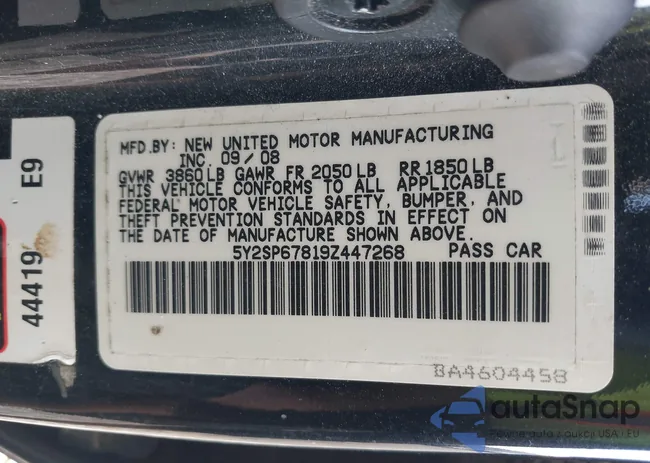 5Y2SP67819Z447268: 42174001