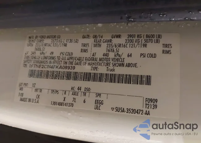 1FTNE2CM4FKA08939: 42174025