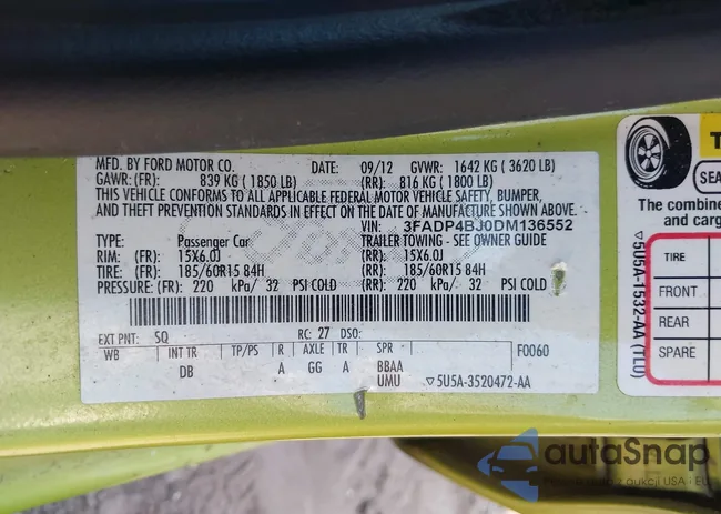 3FADP4BJ0DM136552: 42174481