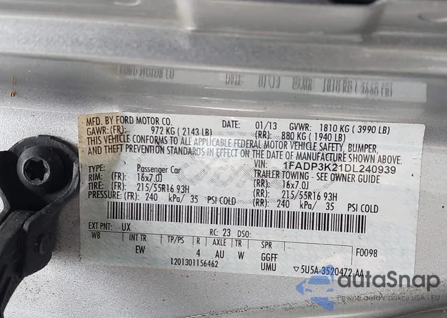 1FADP3K21DL240939: 42174501