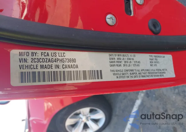 2C3CDZAG4PH573690: 42174718