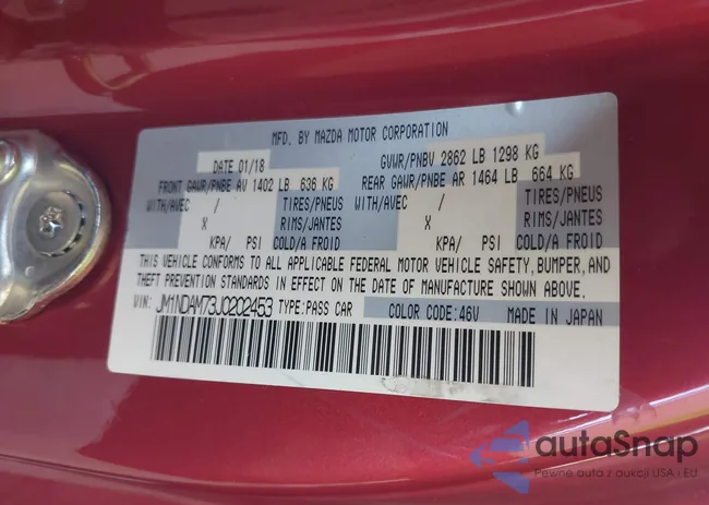 JM1NDAM73J0202453: 42174874