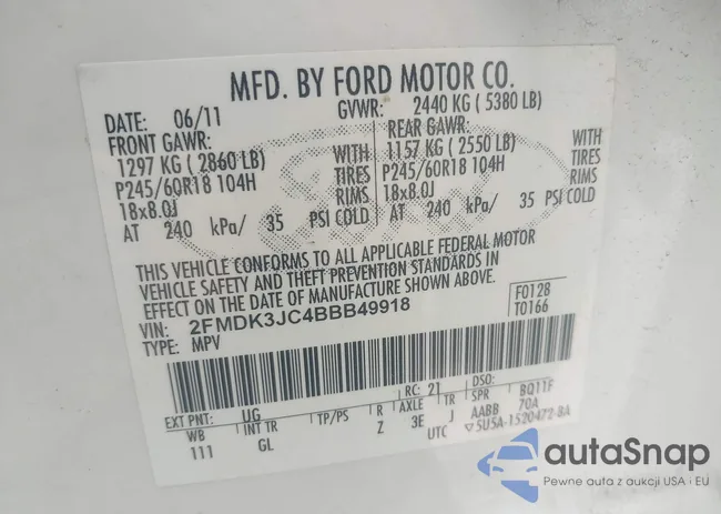 2FMDK3JC4BBB49918: 42174256