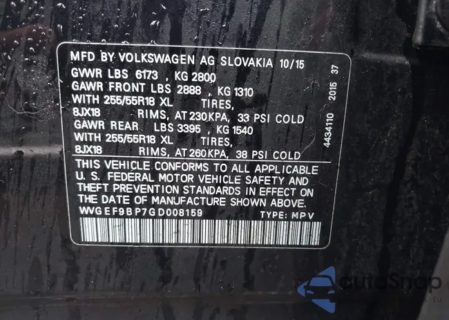 WVGEF9BP7GD008159: 42175981