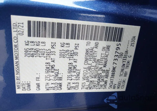 5N1AT3BB8MC733795: 42176039