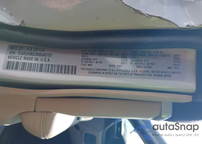 1C4RJHBG3N8540707: 42176048