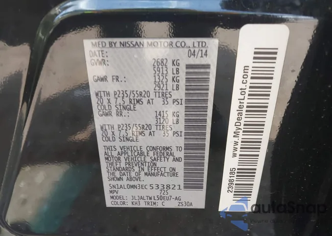 5N1AL0MN3EC533821: 42175446