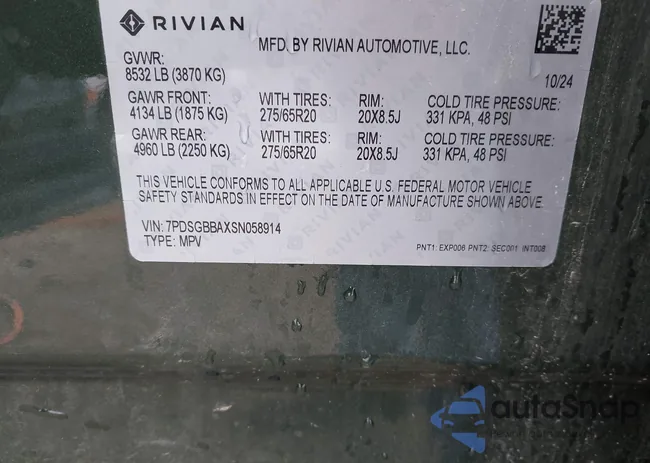 7PDSGBBAXSN058914: 42176741