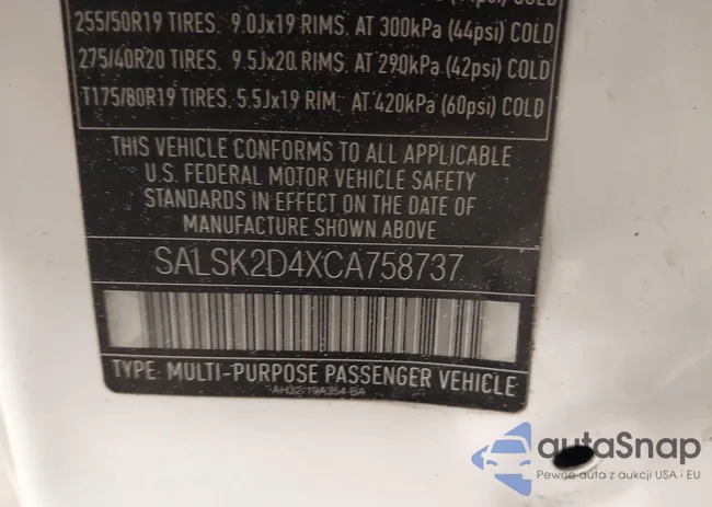 SALSK2D4XCA758737: 42176883