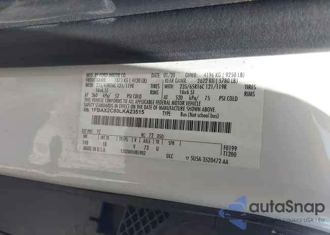 1FBAX2C80LKA23515: 42176965