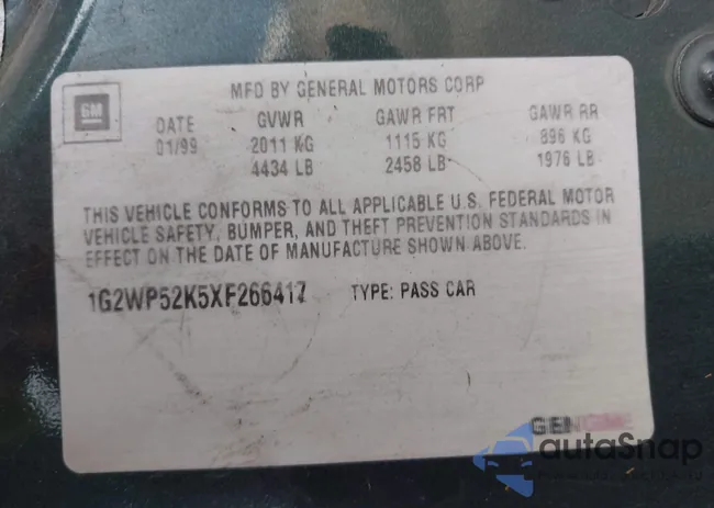 1G2WP52K5XF266417: 42176995