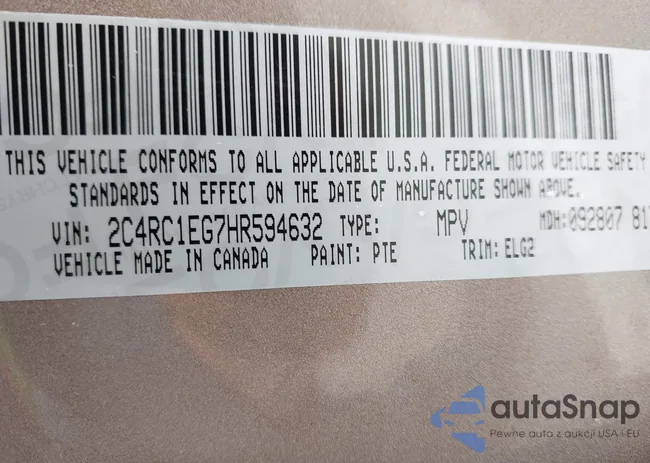 2C4RC1EG7HR594632: 42177921