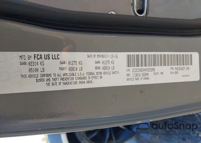 2C3CDXBG4HH525286: 42177078