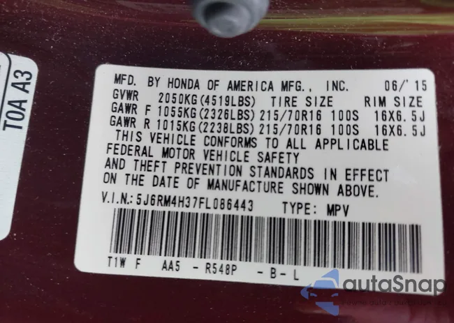 5J6RM4H37FL086443: 42177345