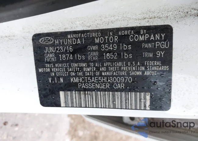 KMHCT5AE5HU300970: 42178469