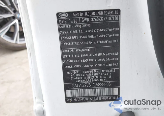 SALAG2V61GA828886: 42178599