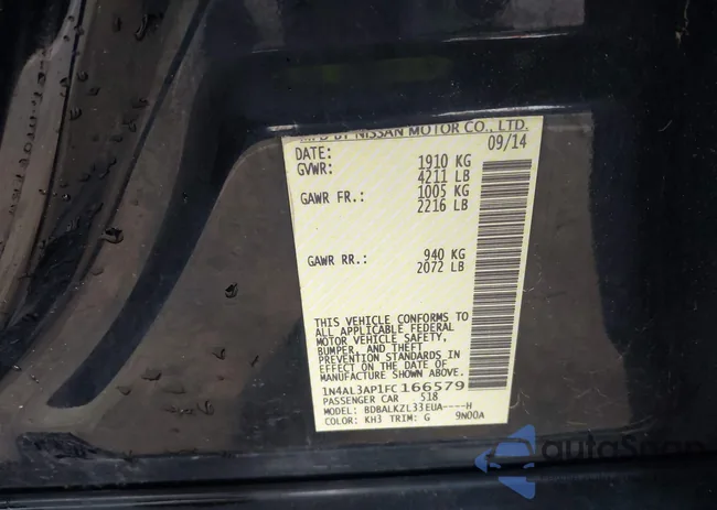 1N4AL3AP1FC166579: 42178655