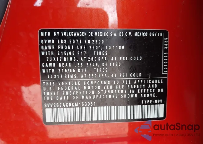 3VV2B7AX0KM153051: 42178948