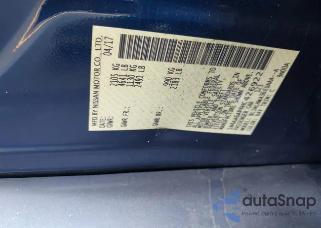 1N4AA6AP4HC426922: 42178989